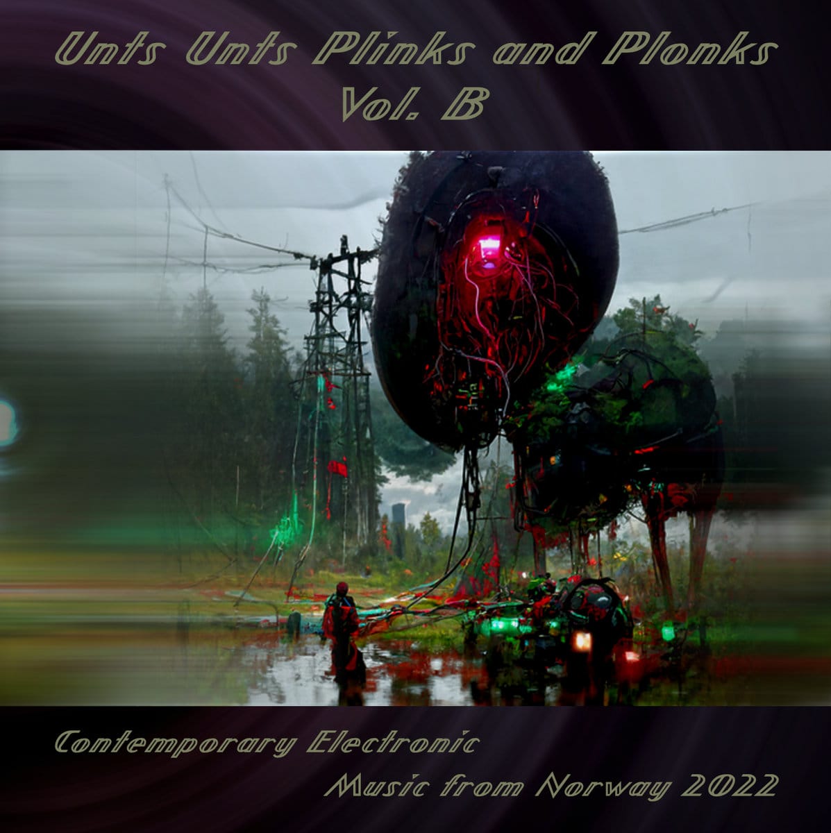 Album cover featuring so called "AI art"