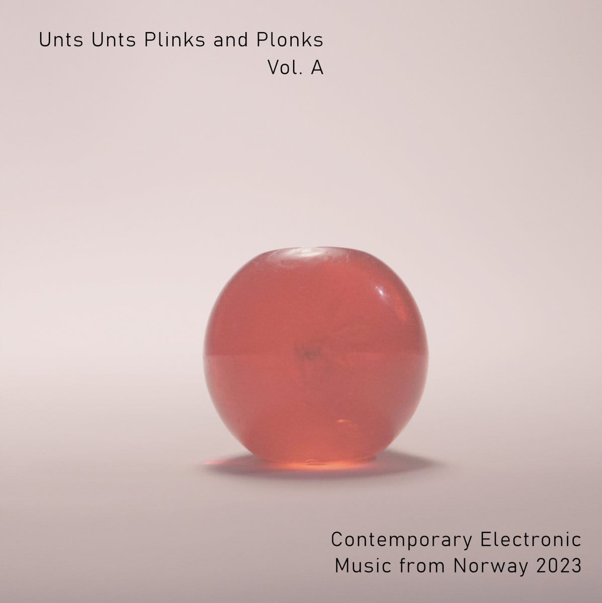 Album cover featuring a red translucent sphere