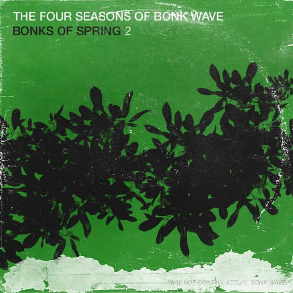 Green cover art with black leaves and a weathered LP look.